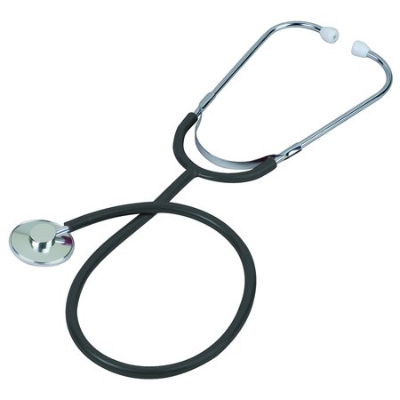 VERIDIAN HEALTHCARE Prism Aluminum Single Head Nurse Stethoscope, Black, Boxed 05-12301